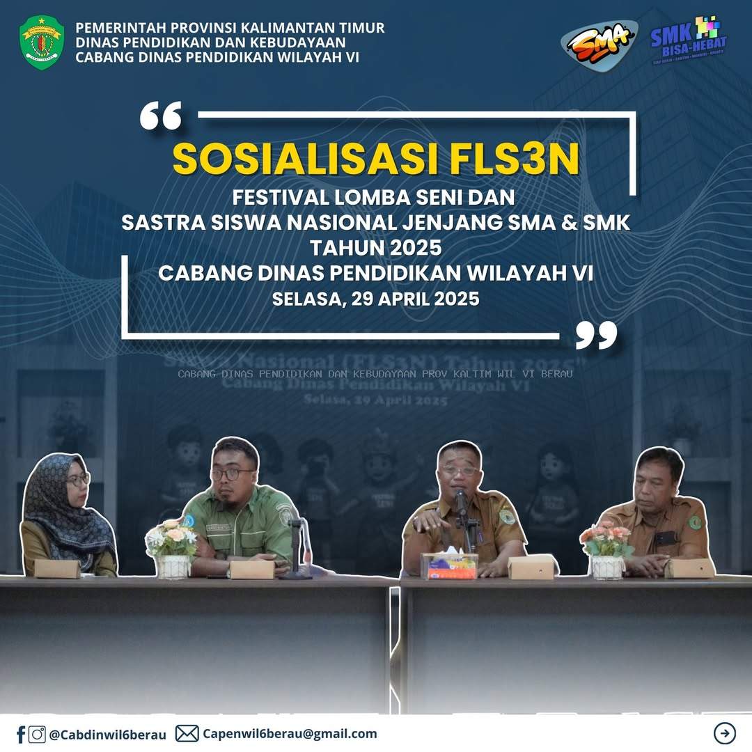 Sosialisasi FLS3N 2025: Dorong Potensi Seni dan Sastra Siswa