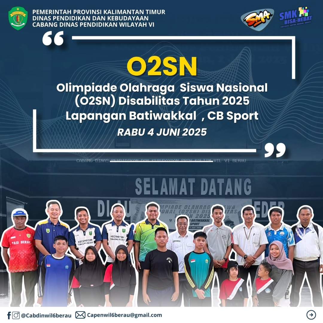 ✨ Olimpiade Olahraga Siswa Nasional (O2SN) Disabilitas 2025 ✨